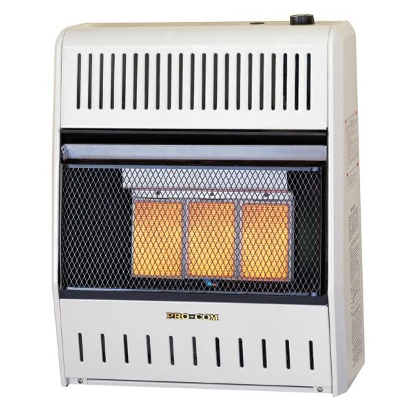ProCom Reconditioned Dual Fuel Ventless Infrared Heater – 20,000 BTU, T-Stat Control – Model# MNSD3TPA-R